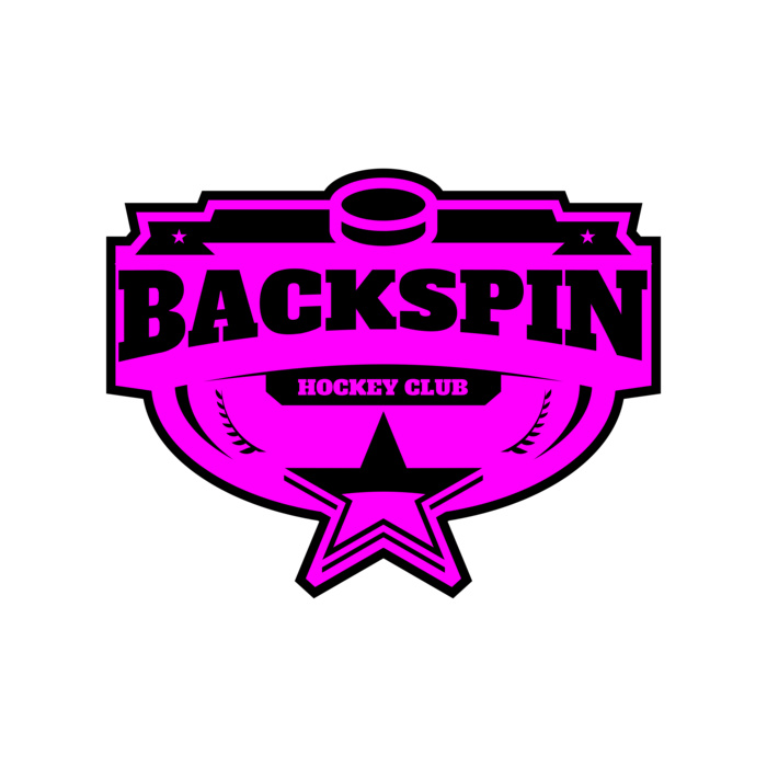 Backspin Hockey Club logo template Vignette