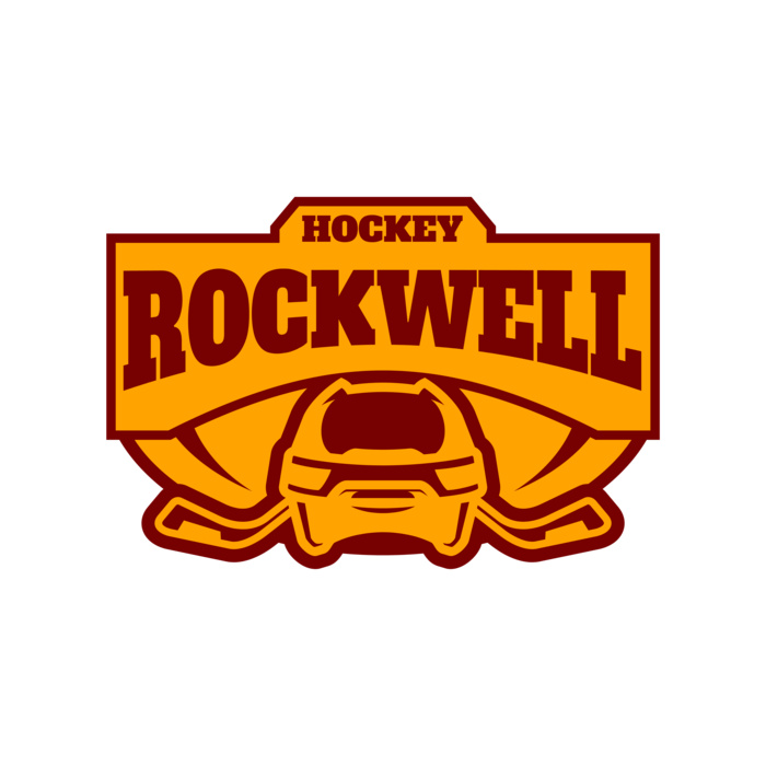Rockwell Hockey logo template 02 Vignette