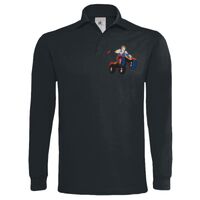 Polo épais manches longues "Heavymill" de marque B&C Vignette