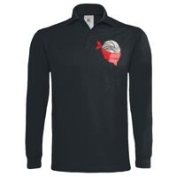 Polo épais manches longues "Heavymill" de marque B&C Vignette