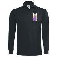 Polo épais manches longues "Heavymill" de marque B&C Vignette