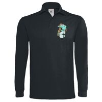 Polo épais manches longues "Heavymill" de marque B&C Vignette