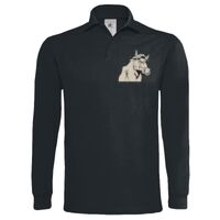 Polo épais manches longues "Heavymill" de marque B&C Vignette
