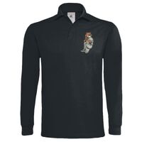 Polo épais manches longues "Heavymill" de marque B&C Vignette