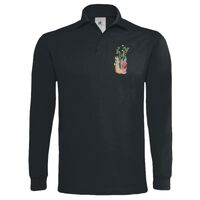 Polo épais manches longues "Heavymill" de marque B&C Vignette