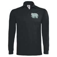 Polo épais manches longues "Heavymill" de marque B&C Vignette