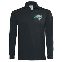 Polo épais manches longues "Heavymill" de marque B&C Vignette