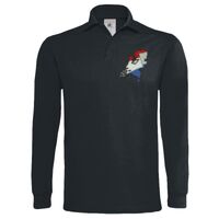 Polo épais manches longues "Heavymill" de marque B&C Vignette