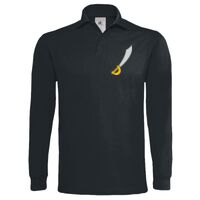Polo épais manches longues "Heavymill" de marque B&C Vignette