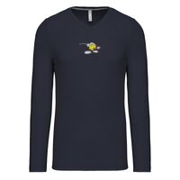 T-shirt col V manches longues de marque Kariban Vignette