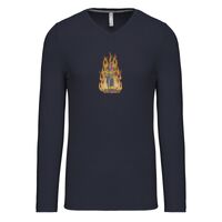 T-shirt col V manches longues de marque Kariban Vignette