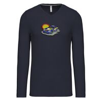 T-shirt col V manches longues de marque Kariban Vignette