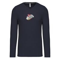 T-shirt col V manches longues de marque Kariban Vignette