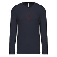 T-shirt col V manches longues de marque Kariban Vignette