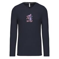 T-shirt col V manches longues de marque Kariban Vignette