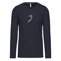 T-shirt col V manches longues de marque Kariban Vignette