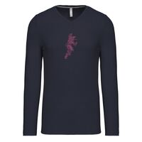 T-shirt col V manches longues de marque Kariban Vignette