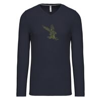 T-shirt col V manches longues de marque Kariban Vignette