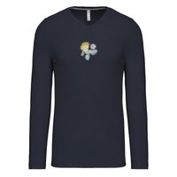 T-shirt col V manches longues de marque Kariban Vignette