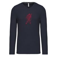 T-shirt col V manches longues de marque Kariban Vignette