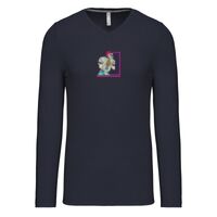 T-shirt col V manches longues de marque Kariban Vignette