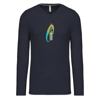 T-shirt col V manches longues de marque Kariban Vignette