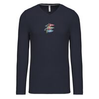 T-shirt col V manches longues de marque Kariban Vignette