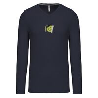 T-shirt col V manches longues de marque Kariban Vignette