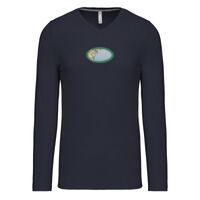 T-shirt col V manches longues de marque Kariban Vignette