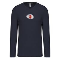 T-shirt col V manches longues de marque Kariban Vignette