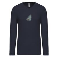 T-shirt col V manches longues de marque Kariban Vignette