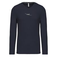 T-shirt col V manches longues de marque Kariban Vignette
