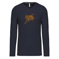 T-shirt col V manches longues de marque Kariban Vignette