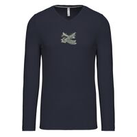 T-shirt col V manches longues de marque Kariban Vignette