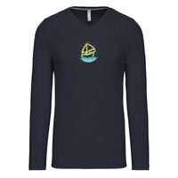T-shirt col V manches longues de marque Kariban Vignette