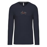 T-shirt col V manches longues de marque Kariban Vignette