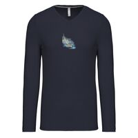 T-shirt col V manches longues de marque Kariban Vignette