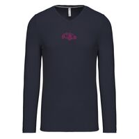 T-shirt col V manches longues de marque Kariban Vignette
