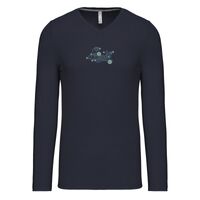 T-shirt col V manches longues de marque Kariban Vignette
