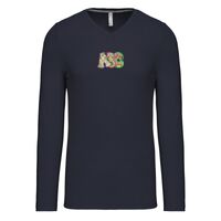 T-shirt col V manches longues de marque Kariban Vignette