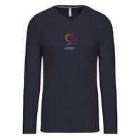 T-shirt col V manches longues de marque Kariban Vignette