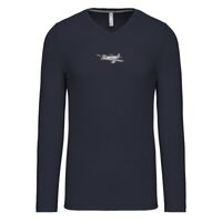 T-shirt col V manches longues de marque Kariban Vignette
