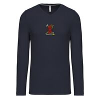 T-shirt col V manches longues de marque Kariban Vignette
