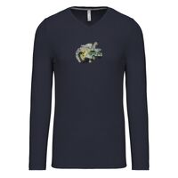 T-shirt col V manches longues de marque Kariban Vignette