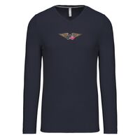 T-shirt col V manches longues de marque Kariban Vignette