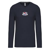 T-shirt col V manches longues de marque Kariban Vignette