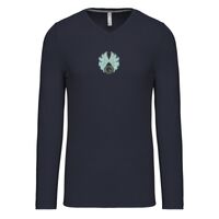 T-shirt col V manches longues de marque Kariban Vignette