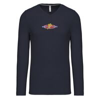 T-shirt col V manches longues de marque Kariban Vignette