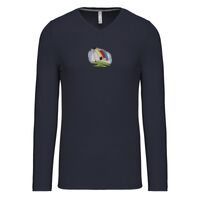 T-shirt col V manches longues de marque Kariban Vignette