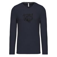 T-shirt col V manches longues de marque Kariban Vignette